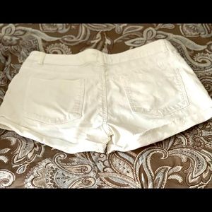H&M white jean shorts